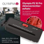 Olympia Aktenvernichter PS 16 Pro schwarz