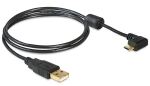 DeLOCK 83147 USB Kabel USB 2.0 1 m USB A Micro-USB B Schwarz
