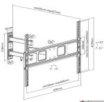 Equip Artikulierende TV-Wandmontagehalterung, 37 bis 70 Zoll