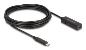 DeLOCK 80028 USB Kabel USB 3.2 Gen 2 (3.1 Gen 2) 5 m USB C 10 Gbit/s Schwarz