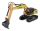 Amewi 22710 ferngesteuerte (RC) modell Bagger Elektromotor 1:24