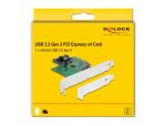 DeLOCK PCI Express x4 Karte zu 1 x intern USB 10 Gbps...