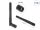 DeLOCK 5G 3,3 - 5,0 GHz Antenne SMA Stecker -1,0 - 4,5 dBi 10,9 cm omnidirektional mit Kippgelenk und flexiblem Material schwarz