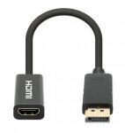 Manhattan 153713 Videokabel-Adapter 0,15 m DisplayPort HDMI Schwarz