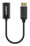 Manhattan 153713 Videokabel-Adapter 0,15 m DisplayPort HDMI Schwarz
