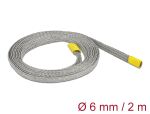 DELOCK Geflechtschlauch zur EMV Abschirmung dehnbar 2m x 6mm