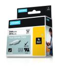DYMO IND Schrumpfschlauch-Etiketten - 9mm x 1,5m - Schwarz auf Weiß