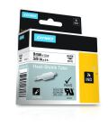 DYMO IND Schrumpfschlauch-Etiketten - 9mm x 1,5m - Schwarz auf Weiß