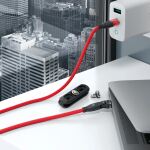 RealPower MagneticCharge 100 USB Kabel 1 m USB C 100 W Rot