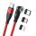 RealPower MagneticCharge 100 USB Kabel 1 m USB C 100 W Rot