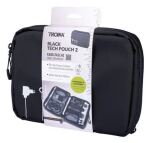 TROIKA BLACK TECH POUCH 2 Personal Organizer Polyester, Polyurethan (PU), Plane Schwarz