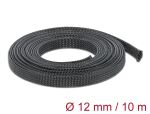 DELOCK Geflechtschlauch dehnbar 10 m x 12 mm schwarz