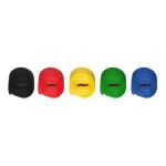 MediaRange MRCS302 Kabelbinder Kabelbinder mit Klettverschluss Nylon Schwarz, Blau, Grün, Rot, Gelb 5 Stück(e)