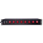 Lindy 73025 Stromverteilereinheit (PDU) 8 AC-Ausgänge 1.5U Schwarz