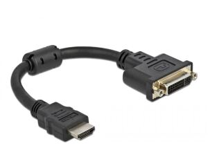 DeLOCK Adapter HDMI Stecker zu DVI 24+5 Buchse 4K 30 Hz 20 cm