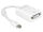 DeLOCK Adapter mini Displayport / DVI FM 0,18 m Weiß