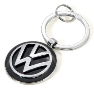 TROIKA VW VOLKSWAGEN KEYRING Schlüsselring Schwarz, Silber