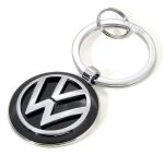 TROIKA VW VOLKSWAGEN KEYRING Schlüsselring Schwarz, Silber