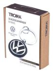 TROIKA VW VOLKSWAGEN KEYRING Schlüsselring Schwarz, Silber