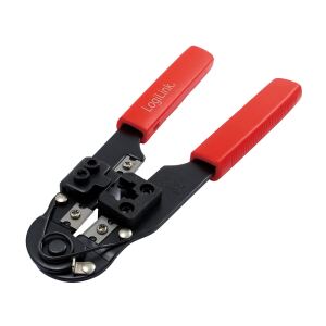 LogiLink WZ0004 Kabel-Crimper Crimpwerkzeug Schwarz, Rot