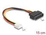 DELOCK Kabel Power SATA 15 Pin St > Floppy 4 Pin Bu 15cm