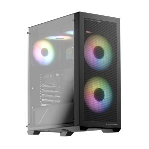 LC-Power LC-717B-ON Computer-Gehäuse Midi Tower Schwarz