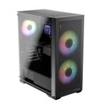 LC-Power LC-717B-ON Computer-Gehäuse Midi Tower Schwarz