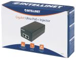 Intellinet Gigabit Ultra PoE-Injektor, 1 x 60 Watt-Port, 802.3at/af-konform, Kunststoffgehäuse