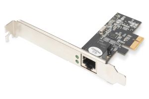 Digitus Single Port 2,5 Gigabit Ethernet Netzwerkkarte, RJ45, PCI Express, Realtek Chipsatz
