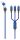2GO 797360 USB Kabel 1,2 m USB A/USB C USB C/Micro-USB B/Lightning Schwarz, Blau