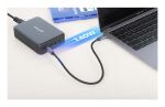 Manhattan 102667 Ladegerät für Mobilgeräte Handy, Laptop, Tragbare Spielekonsole, Smartphone, Tablets Schwarz AC Schnellladung Drinnen