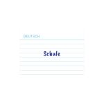 Herlitz Karteikarte A8 Vokabeln liniert weiß Blauer Engel 100er