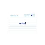 Herlitz Karteikarte A8 Vokabeln liniert weiß Blauer Engel 100er