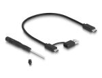 DELOCK EXG M.2 NVMe PCIe SSD + 2xUSB 20Gbps USB-C Buc. RGB