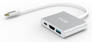 Inca ITPC-04T Schnittstellen-Hub USB Typ-C 5000 Mbit/s Silber, Weiß