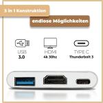 Inca ITPC-04T Schnittstellen-Hub USB Typ-C 5000 Mbit/s Silber, Weiß