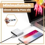 Inca ITPC-04T Schnittstellen-Hub USB Typ-C 5000 Mbit/s Silber, Weiß