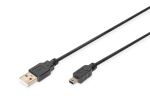 Digitus USB-A – Mini-B Anschlusskabel, 1,8m