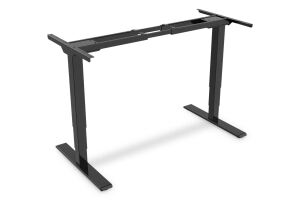 Digitus Elektrisch höhenverstellbares Tischgestell, Dual-Motor, 3-Stufen, Schwarz