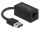 DeLOCK Adapter SuperSpeed USB (USB 3.2 Gen 1) mit USB Typ-A Stecker > Gigabit LAN 10/100/1000 Mbps kompakt schwarz