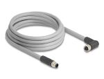 DELOCK M12 Kabel L-kodiert 5 Pin ge zu Bu re gew PUR 3m
