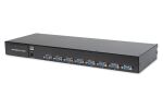Digitus 17" LCD KVM Konsole, 8-Port VGA, deutsche Tastatur