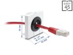 DELOCK Easy 45 Kabeldurchführung rund 21 mm Durchm.
