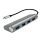 LogiLink UA0309 Schnittstellen-Hub USB 3.2 Gen 1 (3.1 Gen 1) Type-C 5000 Mbit/s Grau