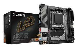 GIGABYTE A620I AX Motherboard - Unterstützt AMD Ryzen 8000 CPUs, 5+2+1 Phasen Digital VRM, bis zu 6400MHz DDR5 (OC), 1xPCIe 4.0 M.2, Wi-Fi 6E, 2.5GbE LAN, USB 3.2 Gen 2