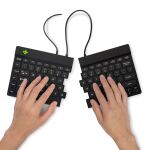 R-Go Tools Ergonomische Tastatur R-Go Split Break v2 mit Pausensoftware, geteilte Tastatur, QWERTY (US), Kabelgebunden, Schwarz