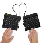 R-Go Tools Ergonomische Tastatur R-Go Split Break v2 mit Pausensoftware, geteilte Tastatur, QWERTY (US), Kabelgebunden, Schwarz