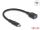 DeLOCK USB 10 Gbps Adapter USB Type-C Stecker zu Typ-A Buchse 19 cm 60 W QC 3.0 schwarz