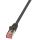 LogiLink 0.5m Cat.6 S/FTP Netzwerkkabel Schwarz 0,5 m Cat6 S/FTP (S-STP)
