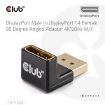 CLUB3D CAC-1008 Kabeladapter DisplayPort Schwarz